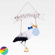 Štorklja DOBRODOŠEL - Modra